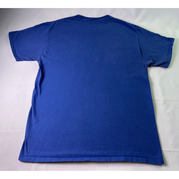 Champion Authentic Athleticwear T-Shirt Blue Script Logo Cotton Mens Size Medium - Picture 5 of 8